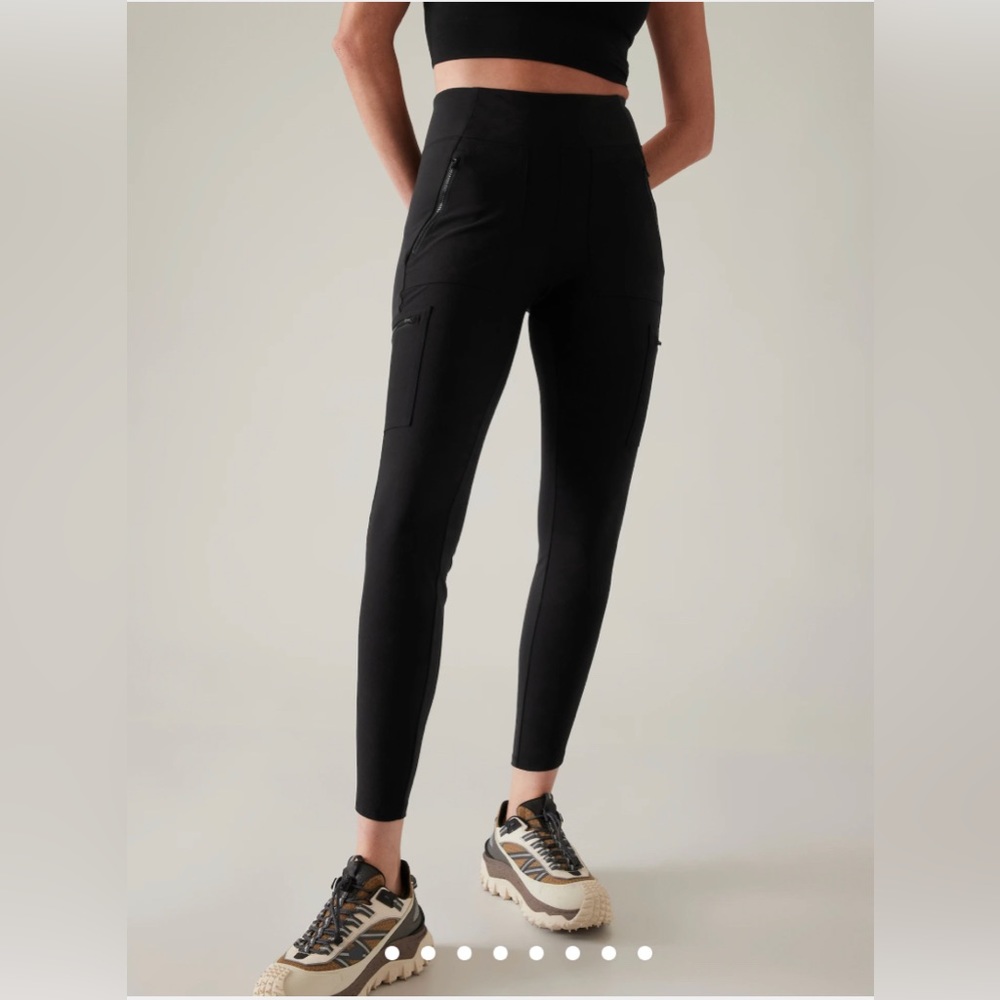 Athleta Black High-Rise Cargo Leggings